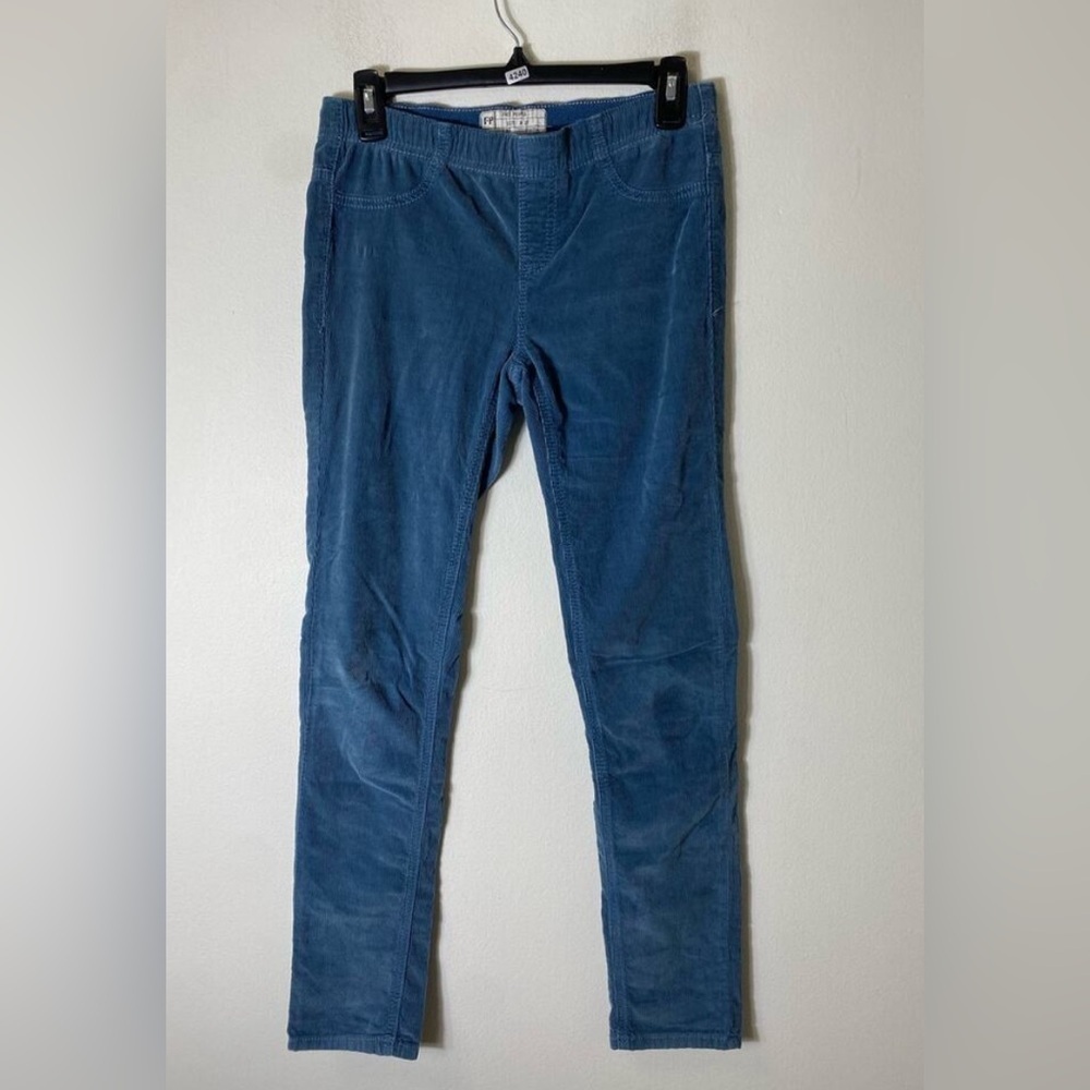 Free people penny pull on blue stretch pants cord pseudo jean size 27 medium